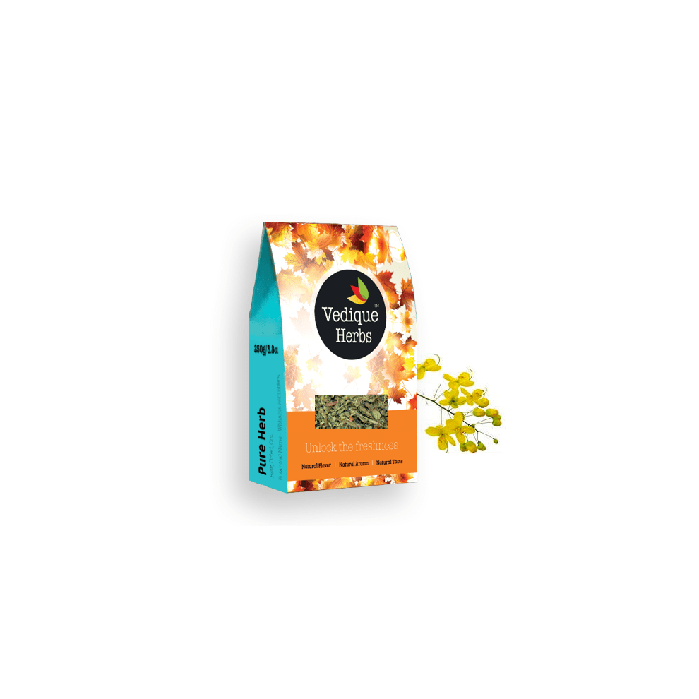 Vedique Remedies Vedique Herbs Aragwadha (Cassia Fistula) - 250 G (8.8 Oz) | Raw, Crude, Dried | T-Cut | Premium Grade