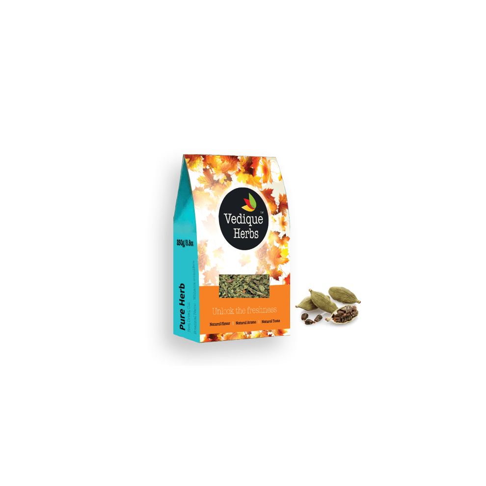 Vedique Remedies Vedique Herbs Cardamom Seeds - 250 G (8.8 Oz) | Raw, Crude, Dried | Whole Seeds