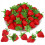 100 PCS Artificial Red Strawberries Fake Plastic Strawberry Decor 1