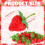 100 PCS Artificial Red Strawberries Fake Plastic Strawberry Decor 3