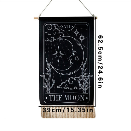Printed Tassel Tapestry Decorative Hanging Background Wall Cloth, B 2