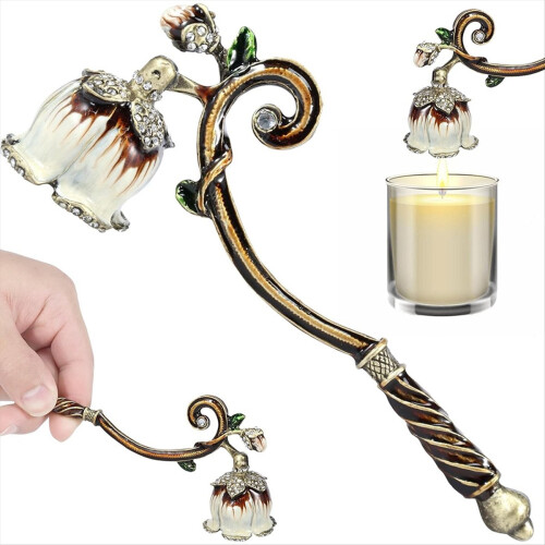 Retro candle extinguisher,,enamel colored candle cover 2