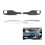 Front Bumper Fog Light Bezel Cover Frame Trim Kit for 3