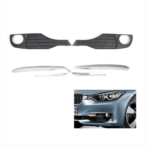 Front Bumper Fog Light Bezel Cover Frame Trim Kit for 2
