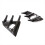 Front Bumper Fog Light Grille Cover Carbon Fiber Pattern 6