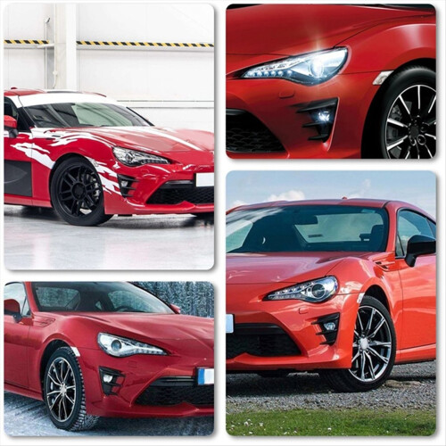 Front Bumper Fog Light Grille Cover Carbon Fiber Pattern 2