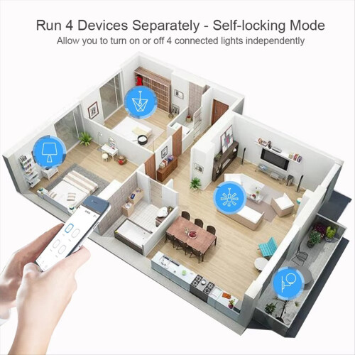 Tuya Smart Zigbee AC/DC7-32V Switch 4 Channel with Ding Rail Housing 2