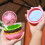Mini Rechargeable Fan 500mAh Burger Shape Multifunction Desk Fan,B 5