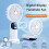 Handheld Mini Fans, Foldable Fans, USB Rechargeable Fans,White 3