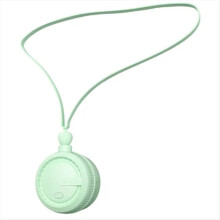 Portable Neck Fan Bladeless Neck Fan 3 Speeds USB Charging Green