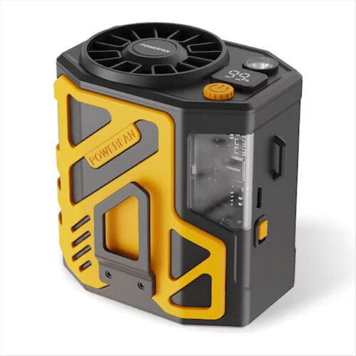 Portable Neck Fan-USB Charging,Quiet Operation with Digital Display A