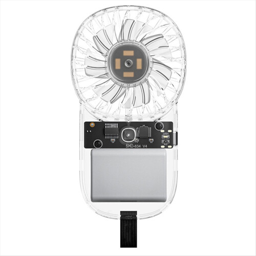Handheld Mini Fan with Adjustable Speed and 1200mAh Battery White 1