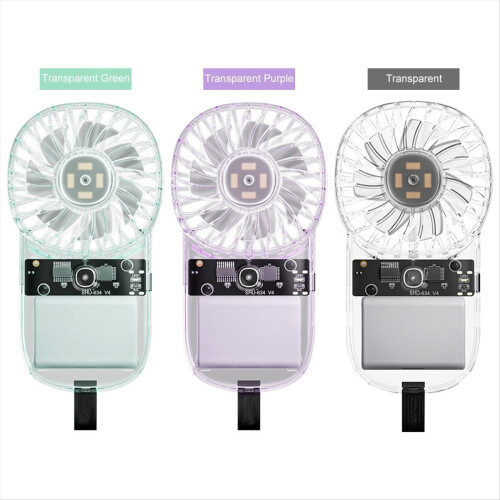 Handheld Mini Fan with Adjustable Speed and 1200mAh Battery White 2