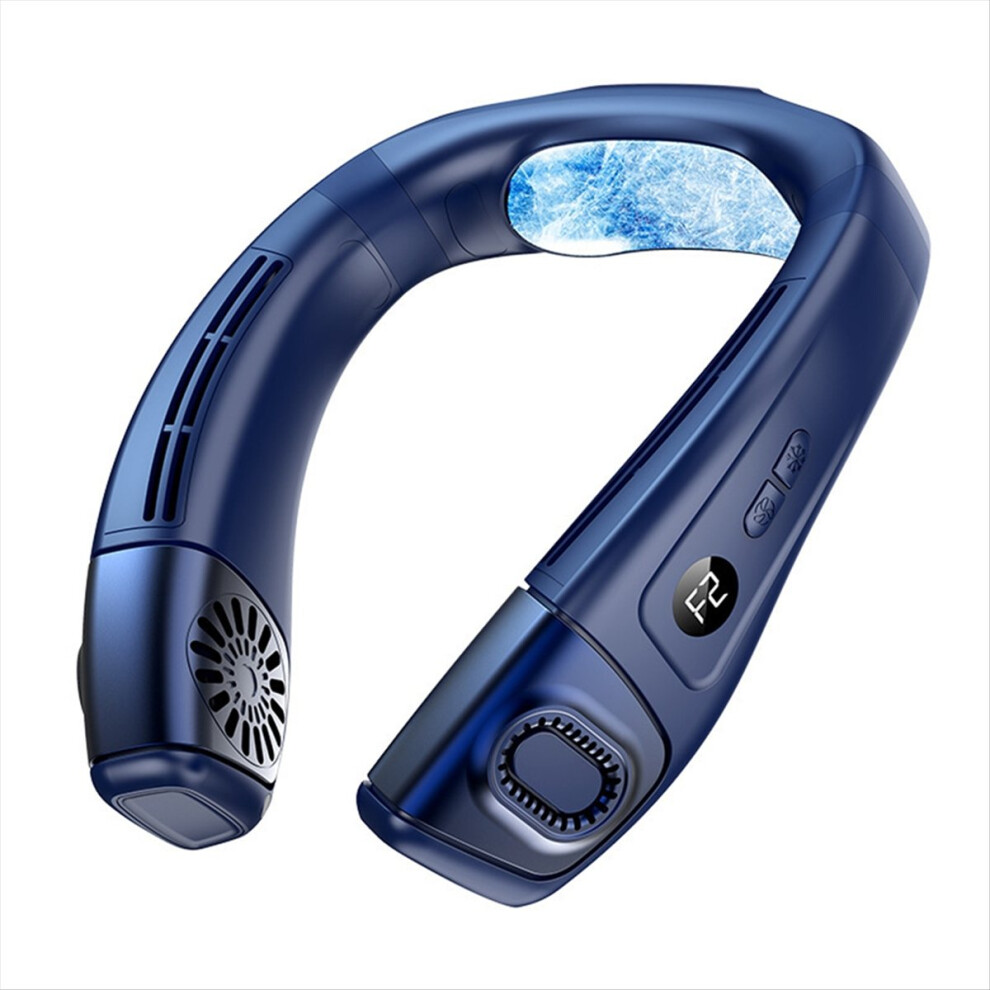 Neck Fan,3 Speeds Portable Neck Fan with Cooling Plate, Blue-image-OPC-PMGDWKS-NEW