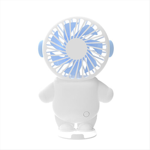 USB Charging Small Fan Portable Blue Astronaut Mini Fan Blue 1