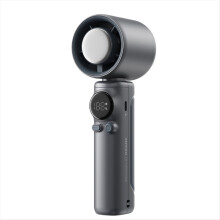 Handheld Turbo Fan 4000mAh USB Rechargeable Black