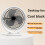 Small Fan Desktop USB Fan Home Dormitory High Wind Power Black 6