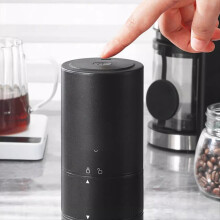 Portable Coffee Grinder Electric Burr Coffee Grinder Black