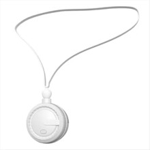 Portable Neck Fan Bladeless Neck Fan 3 Speeds USB Charging White