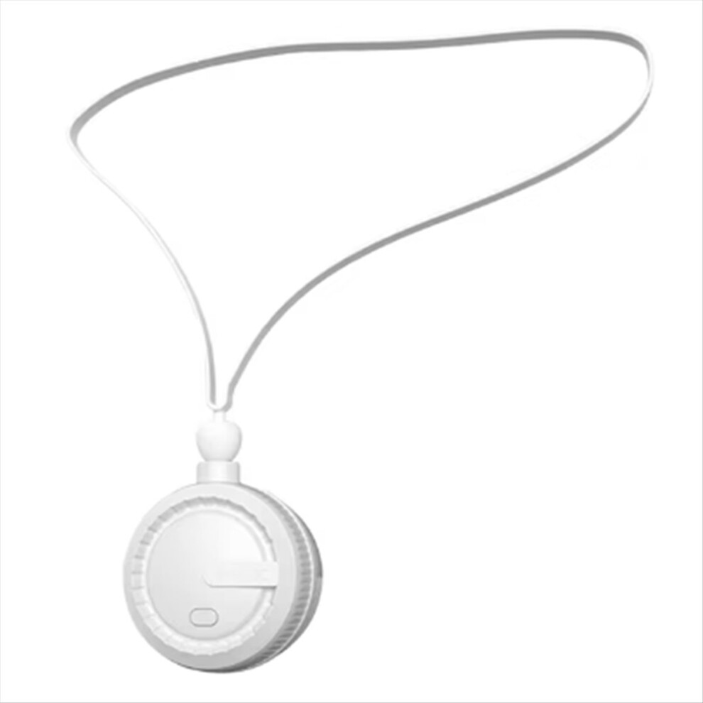 Portable Neck Fan Bladeless Neck Fan 3 Speeds Usb Charging White 4712799969876