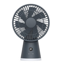 Portable Desk Fan 3600mAh Cordless Cooling Fan Dark Gray