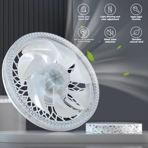 Light Socket Fan with Dimmable Brightness and Color Temp,A 2
