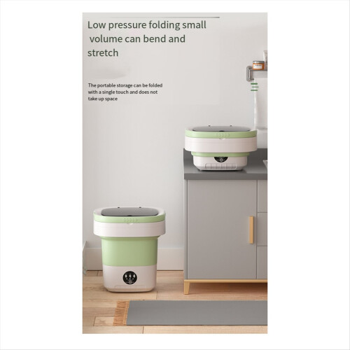 Mini Folding Washing Machine 12L Capacity Automatic Plug C 2