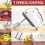 Electric Hand Mixer Mixer Egg Beater Cream Mixer Dough EU Plug 4