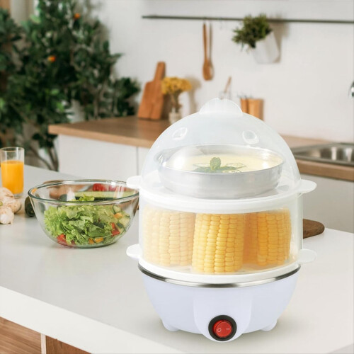 Electric Egg Cooker Boiler Maker Single Layer Egg Maker,EU Plug 2