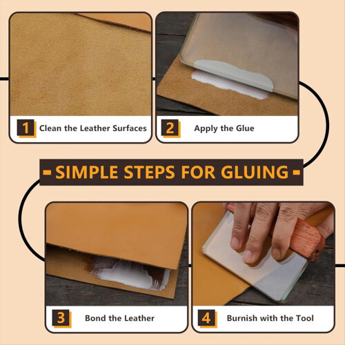 Glass Slicker for Burnishing Leather,Leather Burnishing Tool 2