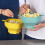 Microwave Popcorn Bowl Foldable Popcorn Maker Bucket Bowl cyan 1