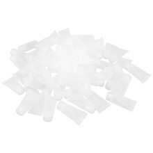 50 st 15 ml mjuk tub med lock, återfyllningsbar reseflaska med klämma och lotion
