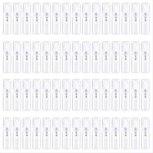 60Pcs Mini Bottle 2Ml,Refillable Plactic Bottle