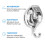 2Pack Heavy Duty Vacuum Suction Cup Wreath Hanger Silver 4