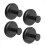No-Drill Hooks Shower Hooks Glass Door Wall 304 Clothes Hook,Black 1