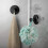 No-Drill Hooks Shower Hooks Glass Door Wall 304 Clothes Hook,Black 4