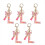 L type letter keychain cute initial letter keychain handle pendant 2