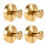 Stainless Steel Suction Cup Clothes Hook Kitchen Bathroom Gold 1