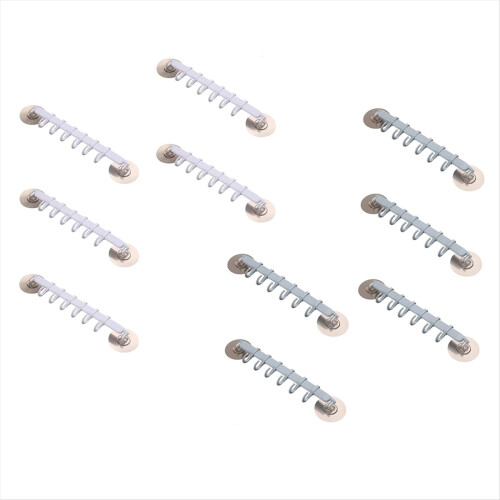 Strong Adhesive Hooks 6 Rows Traceless Hooks White & Blue 1