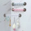 Strong Adhesive Hooks 6 Rows Traceless Hooks White & Blue 6