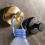 Stainless Steel Suction Cup Clothes Hook Kitchen Bathroom Black 3