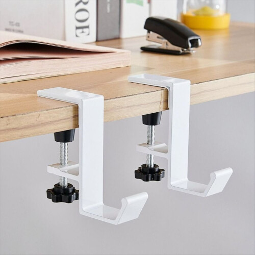 Non-Punched Bag Hook Desk Side Bag Hanging Tool Black 2