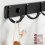 Kitchen Punch-Free Hook Nordic Space Aluminium Single Hook 6 Hooks 4