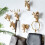 Wall Mounted Hooks Animal Head Rack Coat Caps Wall Hanger D 5