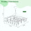 6pcs Stainless Steel Herb Drying Rack with 30 Clips, Windproof, 3