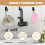 6PCS Self Adhesive Hooks Heavy Duty Adhesive Towel Wall Shower Hook 4