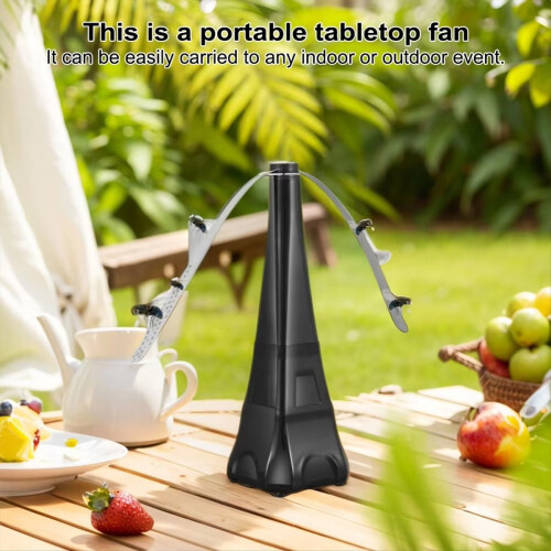 Fly Repellent Fan for Table, Foldable for Patio or Food Table 2