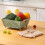 Plastic Colander - Drain Basket with Resting Feet-green 6