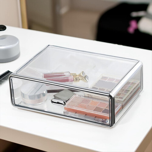 Clear Plastic Storage Drawer for Dresser Bathroom Tabletop Organizer 2