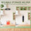 bag storage rack Hanging storage bag dispenser Trash bag organizer 4